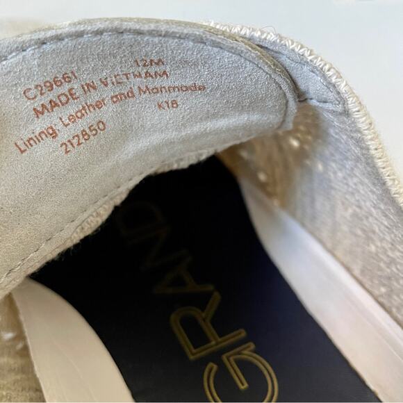 Cole Haan ZeroGrand Stitchlite Oxford Lace Up Shoes Grey Knit 12 - Picture 10 of 11